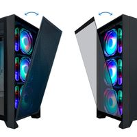 Miniatura 3 de CAJA TORRE COOLBOX GE2000 DUALVIEW S/FUENTE USB3.0 NEGRA A-RGB C/VENTANA