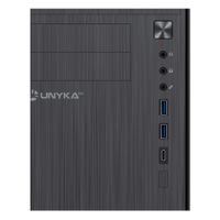 Miniatura 3 de UNYKA Caja Ordenador AERO C12 Micro ATX Negra 2x USB 3.0, 1x USB Type C 2.0