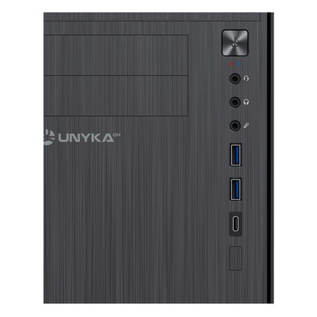 UNYKA Caja Ordenador AERO C12 Micro ATX Negra 2x USB 3.0, 1x USB Type C 2.0 - Imagen 3 de 9 UNYKA Caja Ordenador AERO C12 Micro ATX Negra 2x USB 3.0, 1x USB Type C 2.0 - Imagen 3 de 9