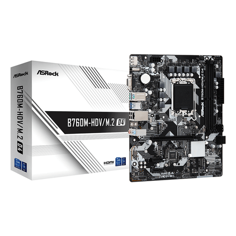 ASROCK Intel B760M-HDV/M.2 D4 LGA 1700 - Imagen 1 de 7 ASROCK Intel B760M-HDV/M.2 D4 LGA 1700 - Imagen 1 de 7
