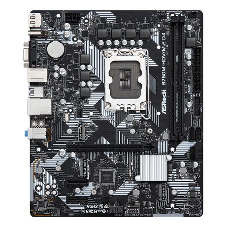ASROCK Intel B760M-HDV/M.2 D4 LGA 1700 - Imagen 4 de 7 ASROCK Intel B760M-HDV/M.2 D4 LGA 1700 - Imagen 4 de 7