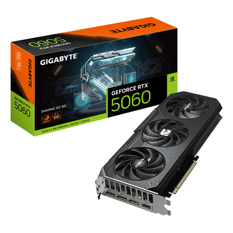 Tarjeta Gráfica GIGABYTEGeForce RTX 5060 GDDR7 8GB Negro - Imagen 1 de 9 Tarjeta Gráfica GIGABYTEGeForce RTX 5060 GDDR7 8GB Negro - Imagen 1 de 9