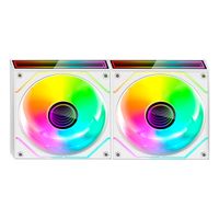 Miniatura 6 de KIT 2xVENTILADOR INTERNO ARGB MARS GAMING MF3DPROX2RW BLANCO 120mm ARGB 360º PWM ASPAS INVERTIDAS