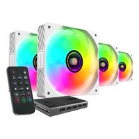 Miniatura 2 de KIT 4xVENTILADOR INTERNO ARGB MARS GAMING MF3DPROKIT BLANCO 120mm ARGB HUB RF REMOTE