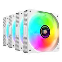 Miniatura 6 de KIT 4xVENTILADOR INTERNO ARGB MARS GAMING MF3DPROKIT BLANCO 120mm ARGB HUB RF REMOTE