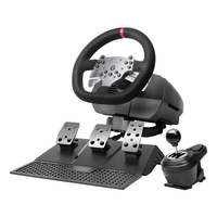 Miniatura 1 de VOLANTE MARS GAMING MWHRSX FORCE FEEDBACK MOTOR DUAL PEDALES Y PALANCA MULTIPLATAFORMA