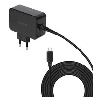 Miniatura 1 de Tooq Cargador portátil GAN USB-C PD 45W Negro
