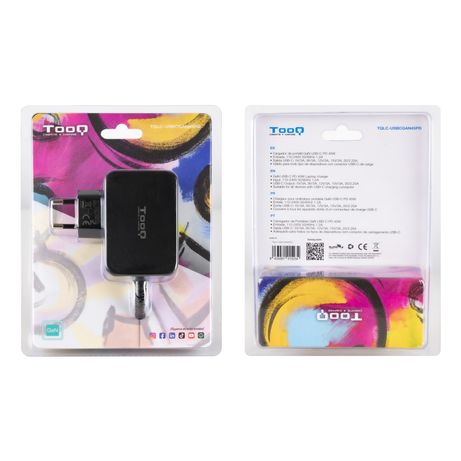 Tooq Cargador portátil GAN USB-C PD 45W Negro - Imagen 5 de 5 Tooq Cargador portátil GAN USB-C PD 45W Negro - Imagen 5 de 5