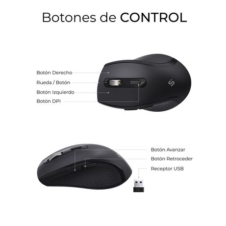 TECLADO + RATON SUBBLIM COMBO DUAL PROWAVE NEGRO INALAMBRICO - Imagen 8 de 11 TECLADO + RATON SUBBLIM COMBO DUAL PROWAVE NEGRO INALAMBRICO - Imagen 8 de 11