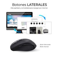 Miniatura 9 de TECLADO + RATON SUBBLIM COMBO DUAL PROWAVE NEGRO INALAMBRICO