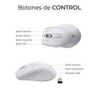 Miniatura 8 de TECLADO + RATON SUBBLIM COMBO DUAL PROWAVE BLANCO INALAMBRICO