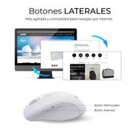 Miniatura 9 de TECLADO + RATON SUBBLIM COMBO DUAL PROWAVE BLANCO INALAMBRICO