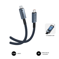 Miniatura 1 de SUBBLIM CABLE HIGH 240W C-C USB4.0 8K 1,5M