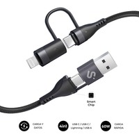 Miniatura 1 de CABLE SUBBLIM TOP 4 IN 1 60W CCLA 1.2M