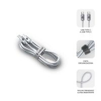 Miniatura 4 de CABLE SUBBLIM OPTIMUS 60W C-C 2M WHITE
