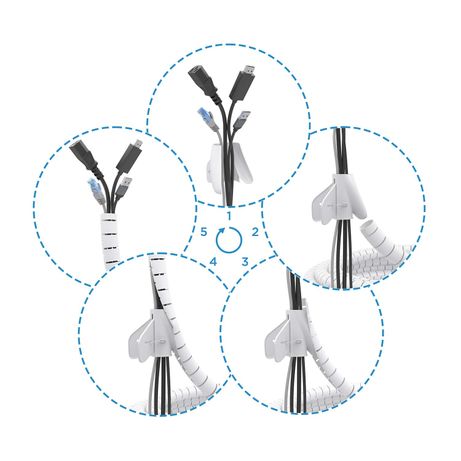 ORGANIZADOR CABLE AISENS EN ESPIRAL 25MM BLANCO 2.0M - Imagen 3 de 4 ORGANIZADOR CABLE AISENS EN ESPIRAL 25MM BLANCO 2.0M - Imagen 3 de 4