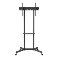 Miniatura 3 de AISENS Soporte De Suelo Eco Con Rueda  Bandeja Para DVD Para Monitor TV 45kg De 37 70  Negro