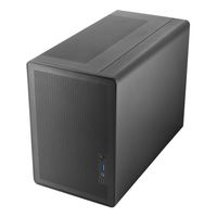Miniatura 2 de CAJA MICROATX MARS GAMING MCXPS CRISTAL TEMPLADO MESH GPU 280-360mm 1x3.5 2x2.5 NEGRO