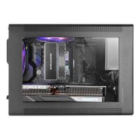 Miniatura 4 de CAJA MICROATX MARS GAMING MCXPS CRISTAL TEMPLADO MESH GPU 280-360mm 1x3.5 2x2.5 NEGRO
