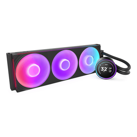 NZXT Kraken Elite 420 RGB LCD Display Negro Refrigeración Líquida - Imagen 4 de 9 NZXT Kraken Elite 420 RGB LCD Display Negro Refrigeración Líquida - Imagen 4 de 9