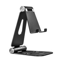 Miniatura 2 de AISENS Soporte De Sobremesa Tamaño XL Ajustable (2 Pivotes) Para Movil / Tablet, Negro