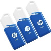 Miniatura 2 de USB 3.1 HP 64GB X755W PACK DE 3 AZUL