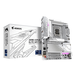 GIGABYTE Intel  Placa base Z890 AORUS ELITE WIFI7 ICE - Compatible con CPUs Intel Core Ultra (Serie 2), VRM de 16+1+2 fases, hasta 8800MHz DDR5 (OC),