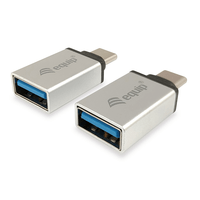 Miniatura 1 de ADAPTADOR USB-C MACHO A  USB 3.0  TIPO A HEMBRA ( PACK 2 UDS)  EQUIP REF. 133473
