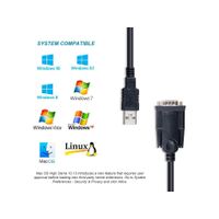 Miniatura 8 de CABLE USB 2.0 A SERIE  RS232 EQUIP 1.5M COMPATIBLE WINDOWS 7/8/10/11 LINUX MAC OS