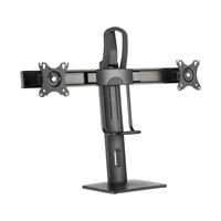 Miniatura 2 de AISENS Soporte De Mesa Pro Contrapeso Giratorio E Inclinable Para 2 Monitores 6kg De 17-27P Negro