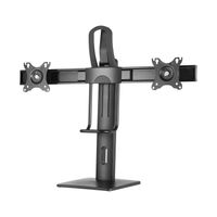 Miniatura 3 de AISENS Soporte De Mesa Pro Contrapeso Giratorio E Inclinable Para 2 Monitores 6kg De 17-27P Negro