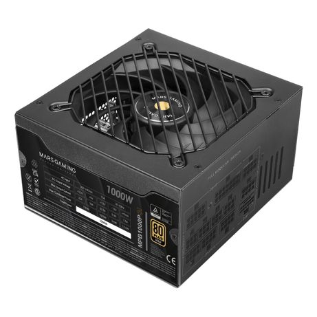 Fuente Alimentación 1000W MARS GAMING MPB1000PSI 80 PLUS Gold Fully-Modular Negro - Imagen 4 de 6 Fuente Alimentación 1000W MARS GAMING MPB1000PSI 80 PLUS Gold Fully-Modular Negro - Imagen 4 de 6