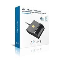 Miniatura 4 de AISENS - LECTOR DE TARJETA INTELIGENTE DNI, NEGRO
