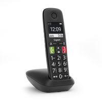Miniatura 2 de TELEFONO FIJO INALAMBRICO GIGASET E290 TECLAS GRANDES Y PANTALLA DE ALTA VISIBILIDAD 150 CONTACTOS NEGRO
