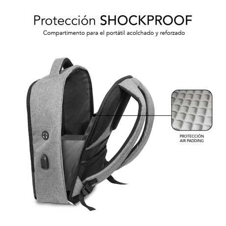 MOCHILA PORTATIL 16´´ SUBBLIM NEGRA ANTIROBO - Imagen 6 de 6 MOCHILA PORTATIL 16´´ SUBBLIM NEGRA ANTIROBO - Imagen 6 de 6
