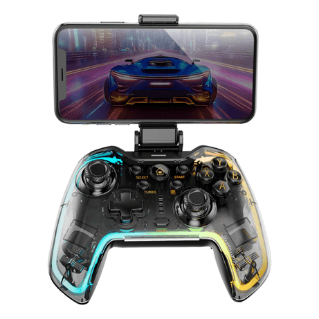 GAMEPAD MARS GAMING MGPBT2 BT5.0 INALAMBRICO NEGRO/TRANSPARENTE - Imagen 1 de 8 GAMEPAD MARS GAMING MGPBT2 BT5.0 INALAMBRICO NEGRO/TRANSPARENTE - Imagen 1 de 8