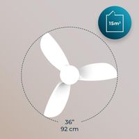 Miniatura 5 de VENTILADOR CECOTEC 08469 AERO 3050 WHITE