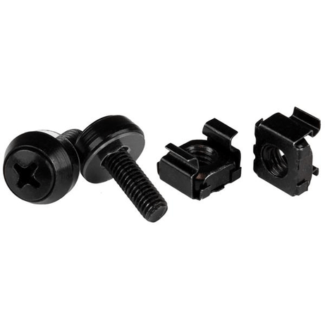 M5 Screws+Cage Nuts - 50 Pack Black - Imagen 1 de 2 M5 Screws+Cage Nuts - 50 Pack Black - Imagen 1 de 2