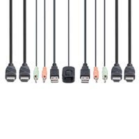 Miniatura 3 de 2-Port Dual-Monitor Cable KVM Switch