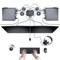 Miniatura 7 de 2-Port Dual-Monitor Cable KVM Switch
