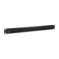 Miniatura 1 de PANEL PASACABLES CON CEPILLO EQUIP 1U CON BARRA DE SOPORTE RACK19" COLOR NEGRO