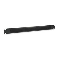 Miniatura 2 de PANEL PASACABLES CON CEPILLO EQUIP 1U CON BARRA DE SOPORTE RACK19" COLOR NEGRO