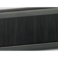 Miniatura 5 de PANEL PASACABLES CON CEPILLO EQUIP 1U CON BARRA DE SOPORTE RACK19" COLOR NEGRO