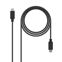 Miniatura 1 de CABLE USB 2.0 3A, TIPO USB-C/M-USB-C/M NEGRO 2.0 M