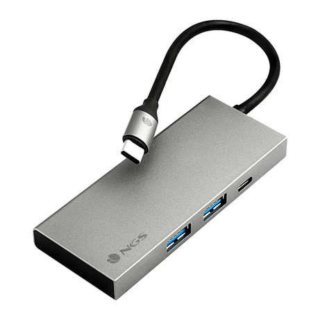 ADAPTADOR MULTIPUERTO USB-C WONDERDOCK4PRO D ALUMINIO QUE INCLUYE USB 3,0, USB-C CON CARGA PD, HDMI - Imagen 1 de 1 ADAPTADOR MULTIPUERTO USB-C WONDERDOCK4PRO D ALUMINIO QUE INCLUYE USB 3,0, USB-C CON CARGA PD, HDMI - Imagen 1 de 1