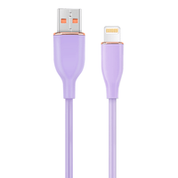 Miniatura 1 de CABLE DE CARGA Y DATOS GEMBIRD DE SILICONA PREMIUM DE 8 CLAVIJAS 1,5 M VIOLETA