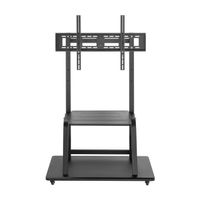 Miniatura 4 de AISENS Soporte de suelo ECO con ruedas  bandeja para DVD para Monitor TV 150Kg de 37 100  Negro