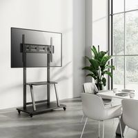 Miniatura 6 de AISENS Soporte de suelo ECO con ruedas  bandeja para DVD para Monitor TV 150Kg de 37 100  Negro