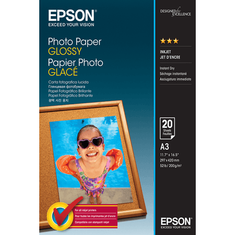 Epson Papel Photo Glossy A3 20 hojas 200 grs - Imagen 1 de 2 Epson Papel Photo Glossy A3 20 hojas 200 grs - Imagen 1 de 2