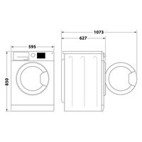 Miniatura 14 de LAVADORA CARGA FRONTAL WHIRLPOOL FFB 9489 WV SPT 9 KG 14000 RPM A BLANCO